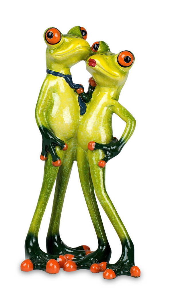 Frosch Paar H: 18cm Formano Froschhausen